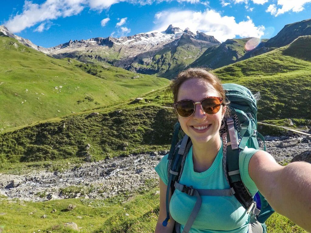 Hiker on the TMB