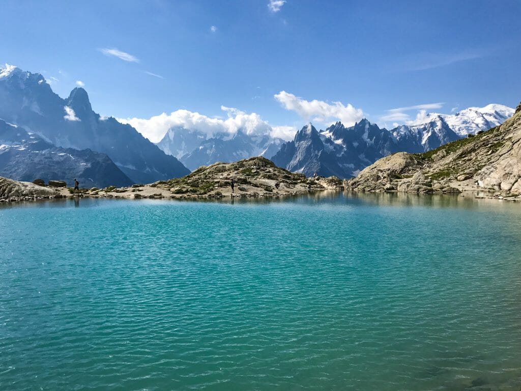 Lac Blanc at the end of the TMB
