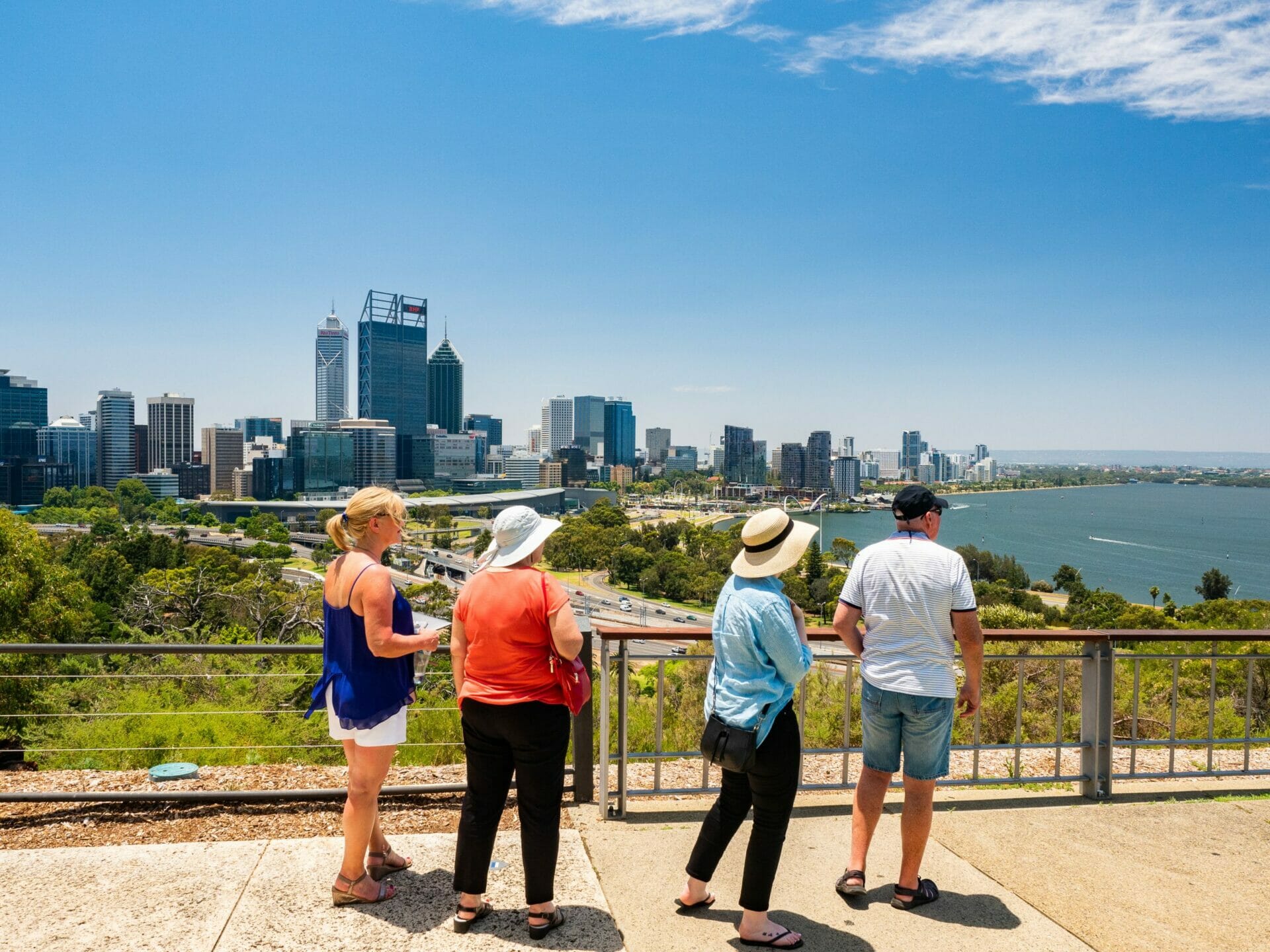People at King's Park Perth Western Australia