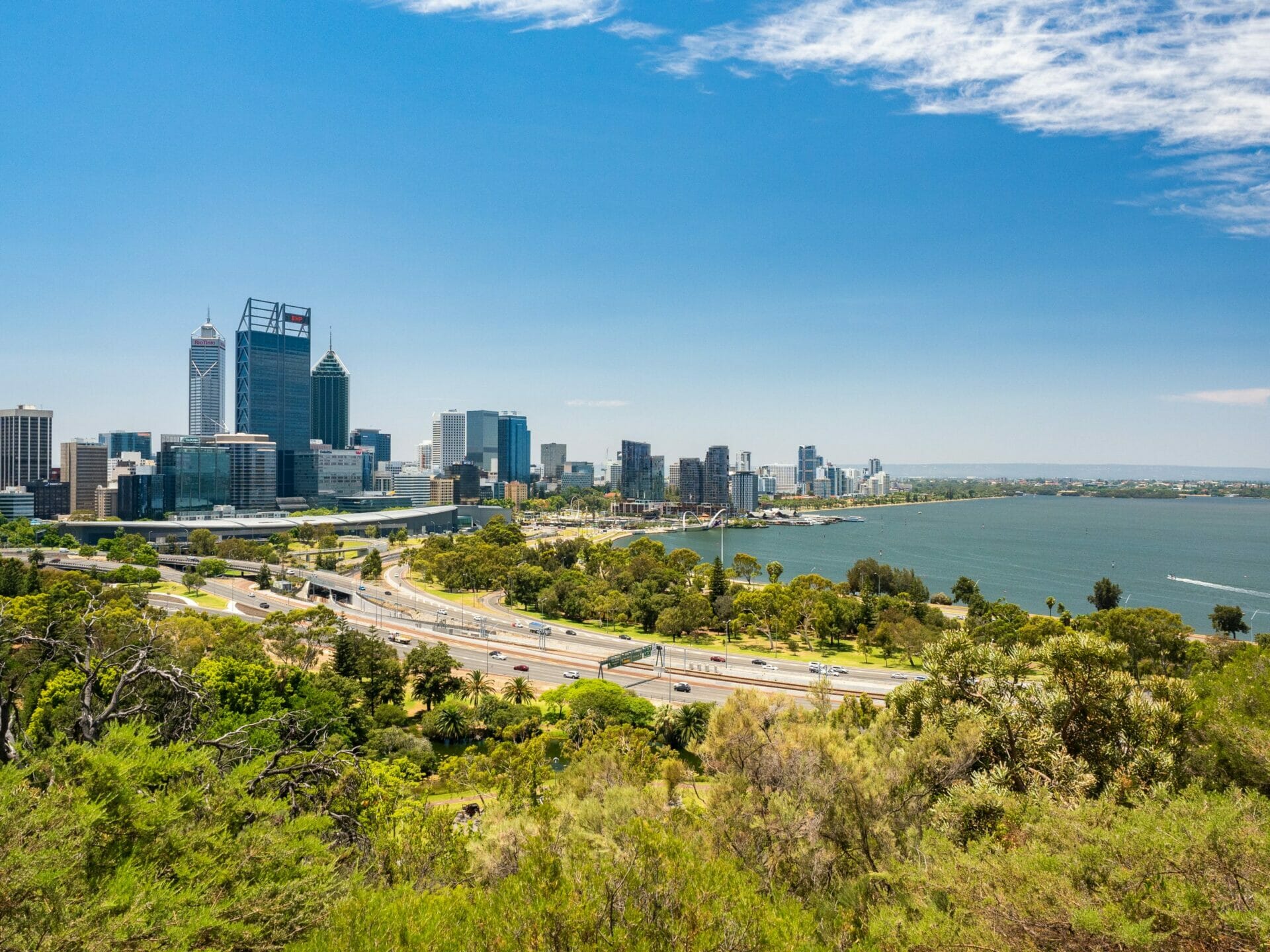 View from King's Park Perth Western Australia
