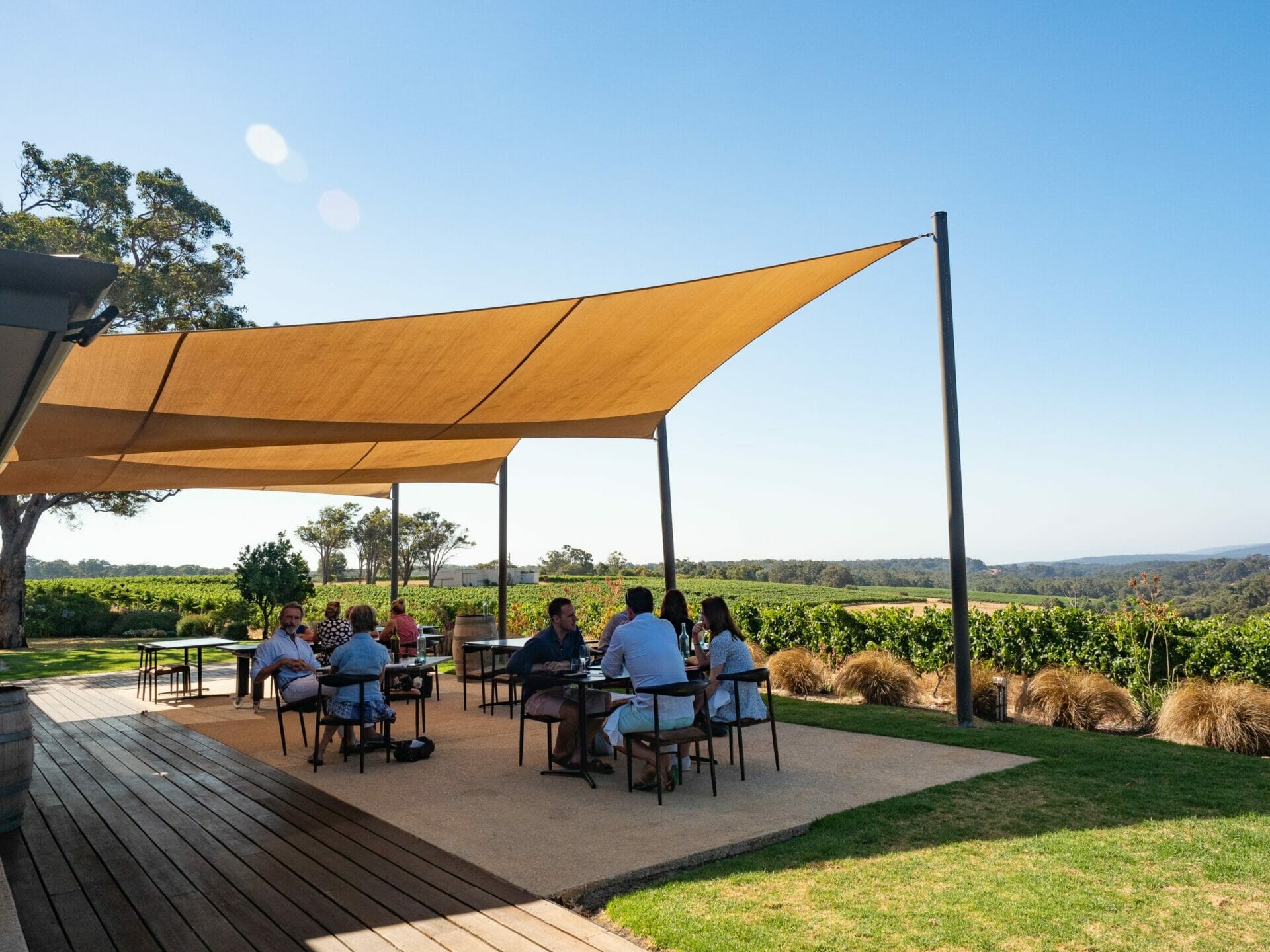 People eating at Will's Domain Margaret River