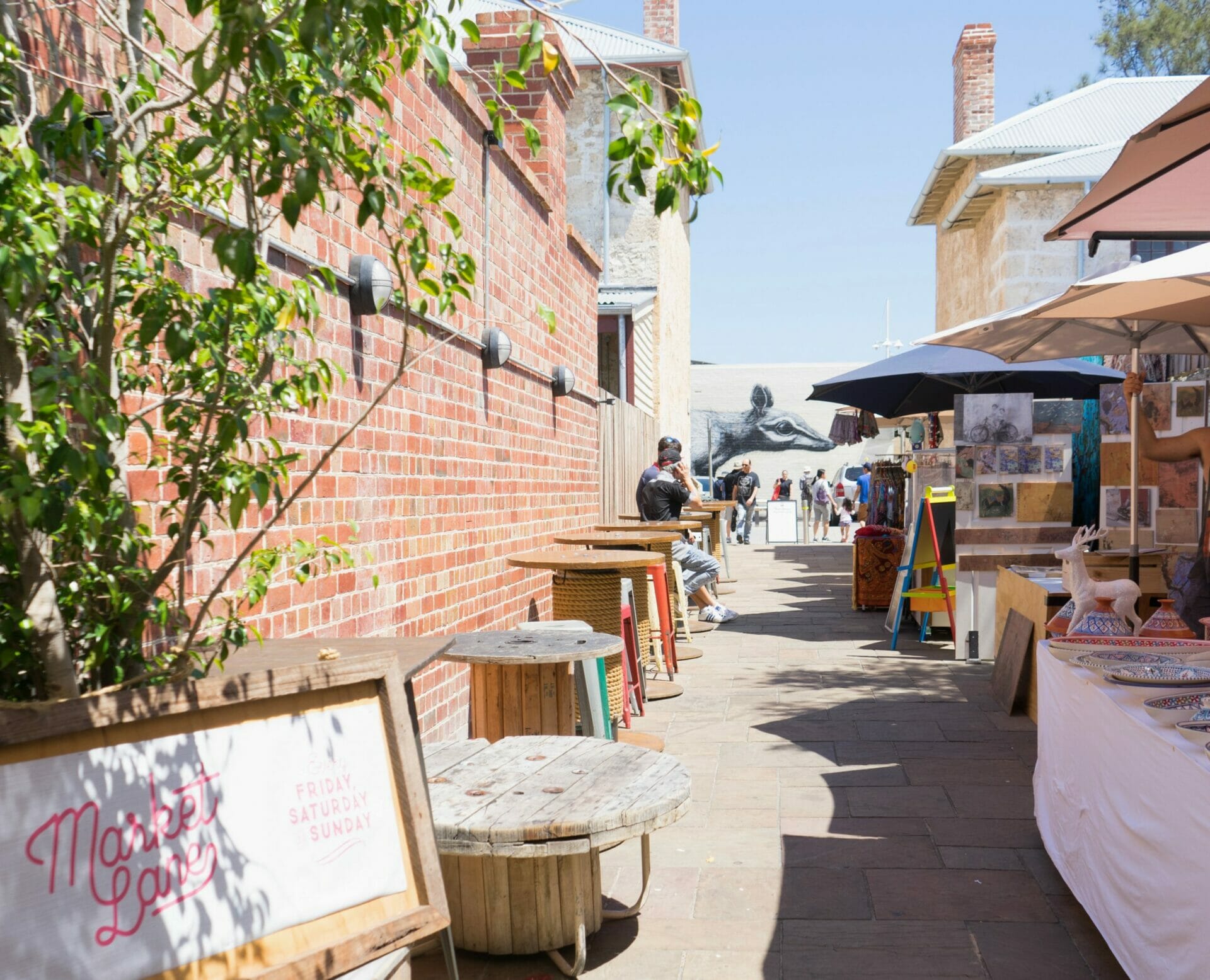 Art at market Fremantle Western Australia 