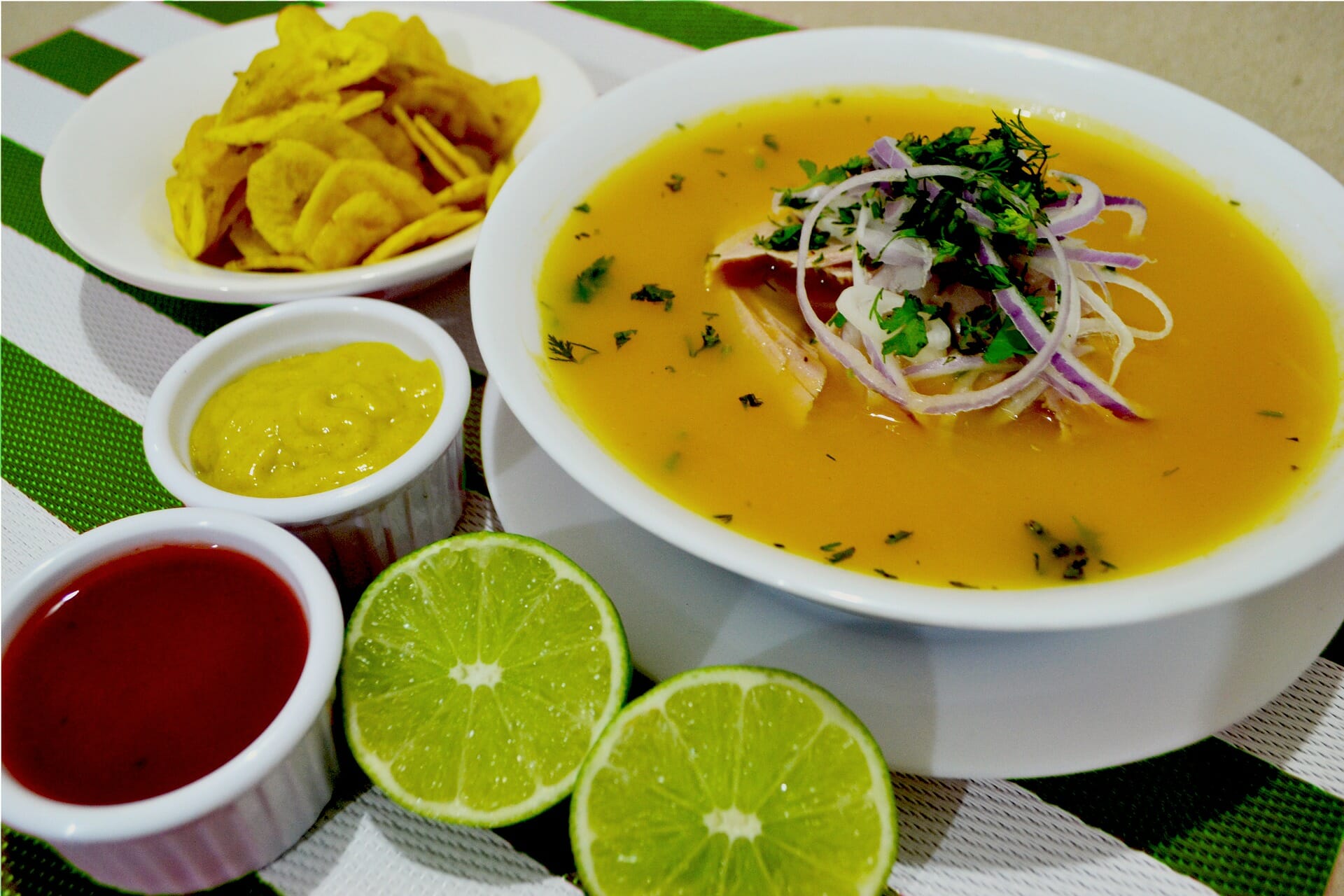 Seafood soup Ecuador