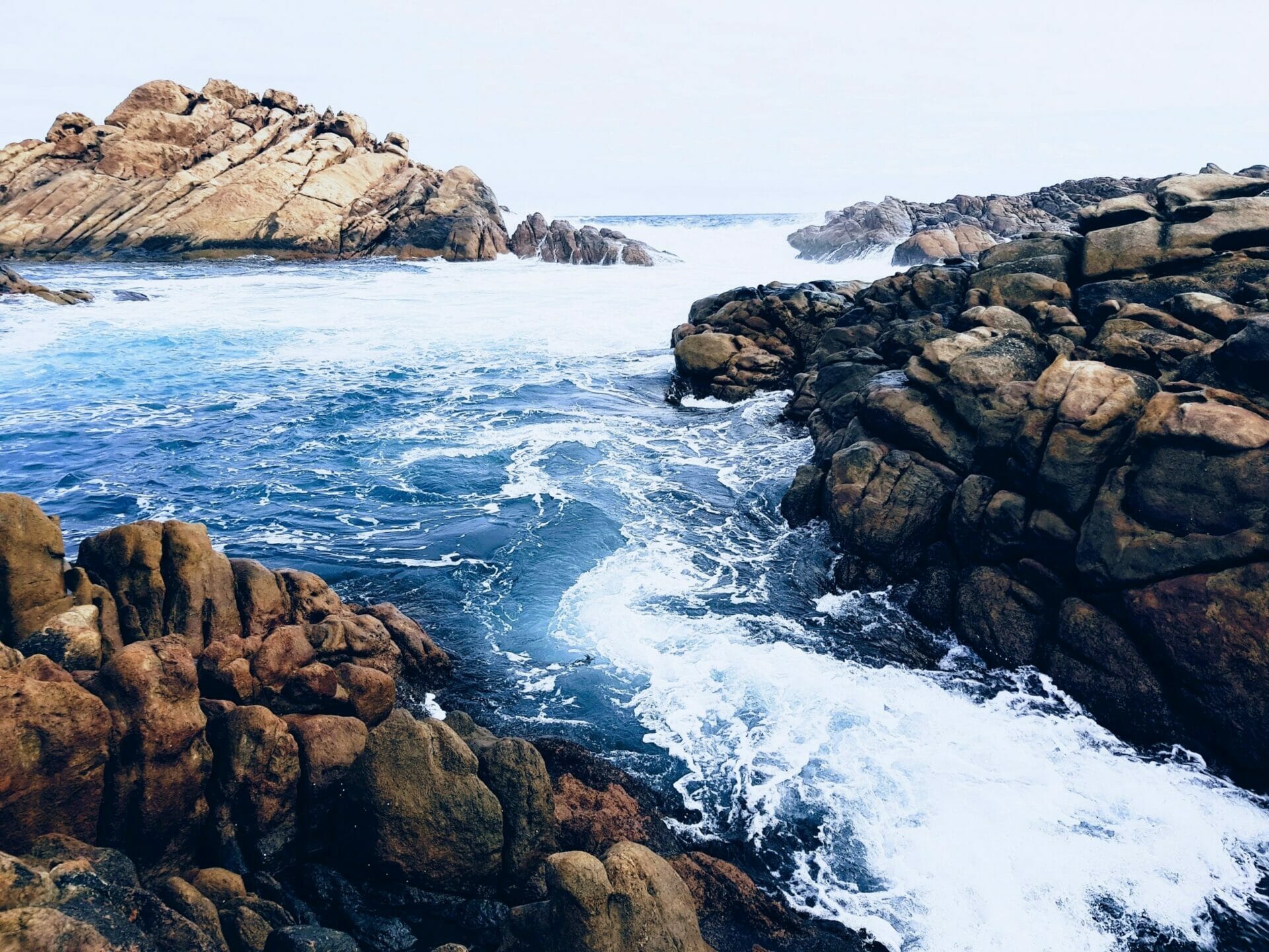 Sugarloaf Rock in Indian Ocean Western Australia