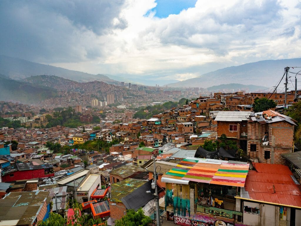View of Medellín from Comuna 13 Colombia