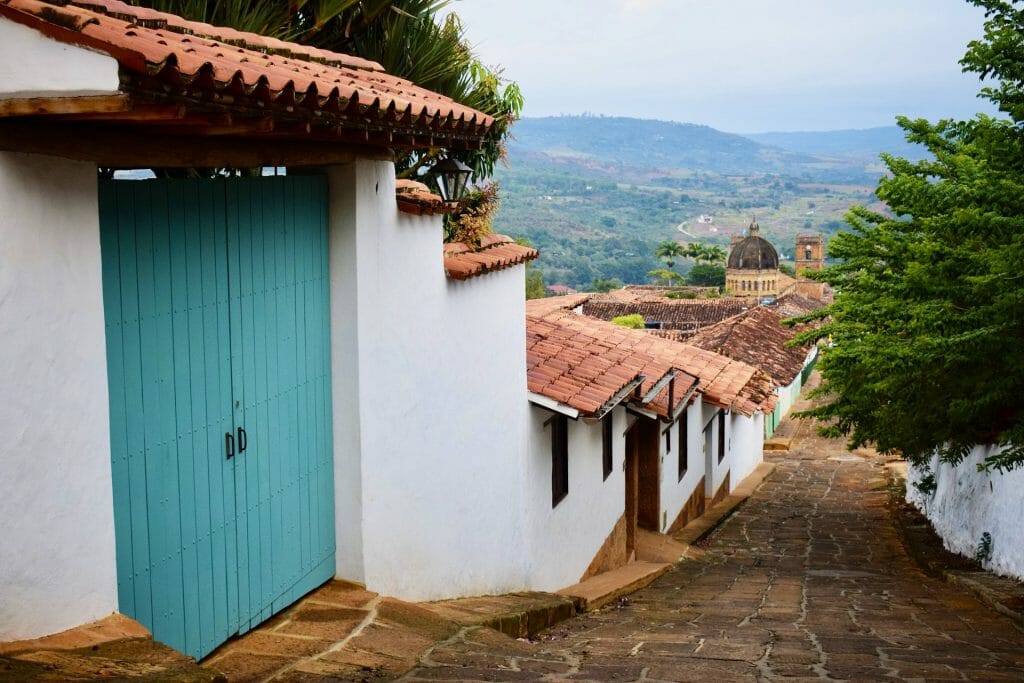 Colonial architecture in Barichara, Colombia