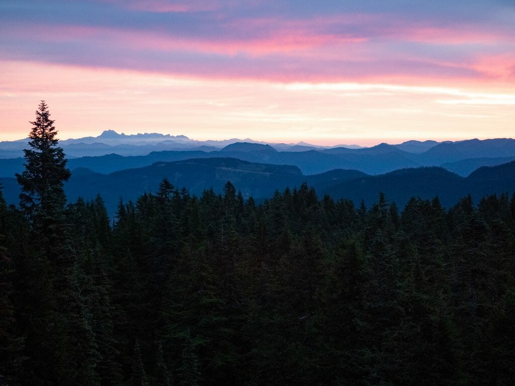 Summit Lake Mt Rainier sunrise hike