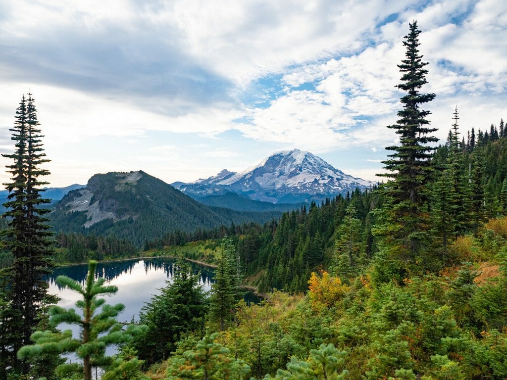 Summit Lake Mt Rainier sunrise hike