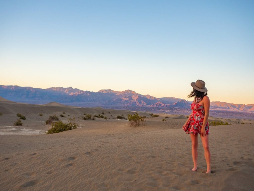 Death Valley National Park Mesquite Sand Dunes