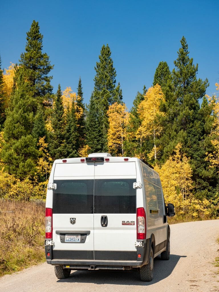 Grand Teton National Park Wyoming Granite Hot Springs vanlife camping