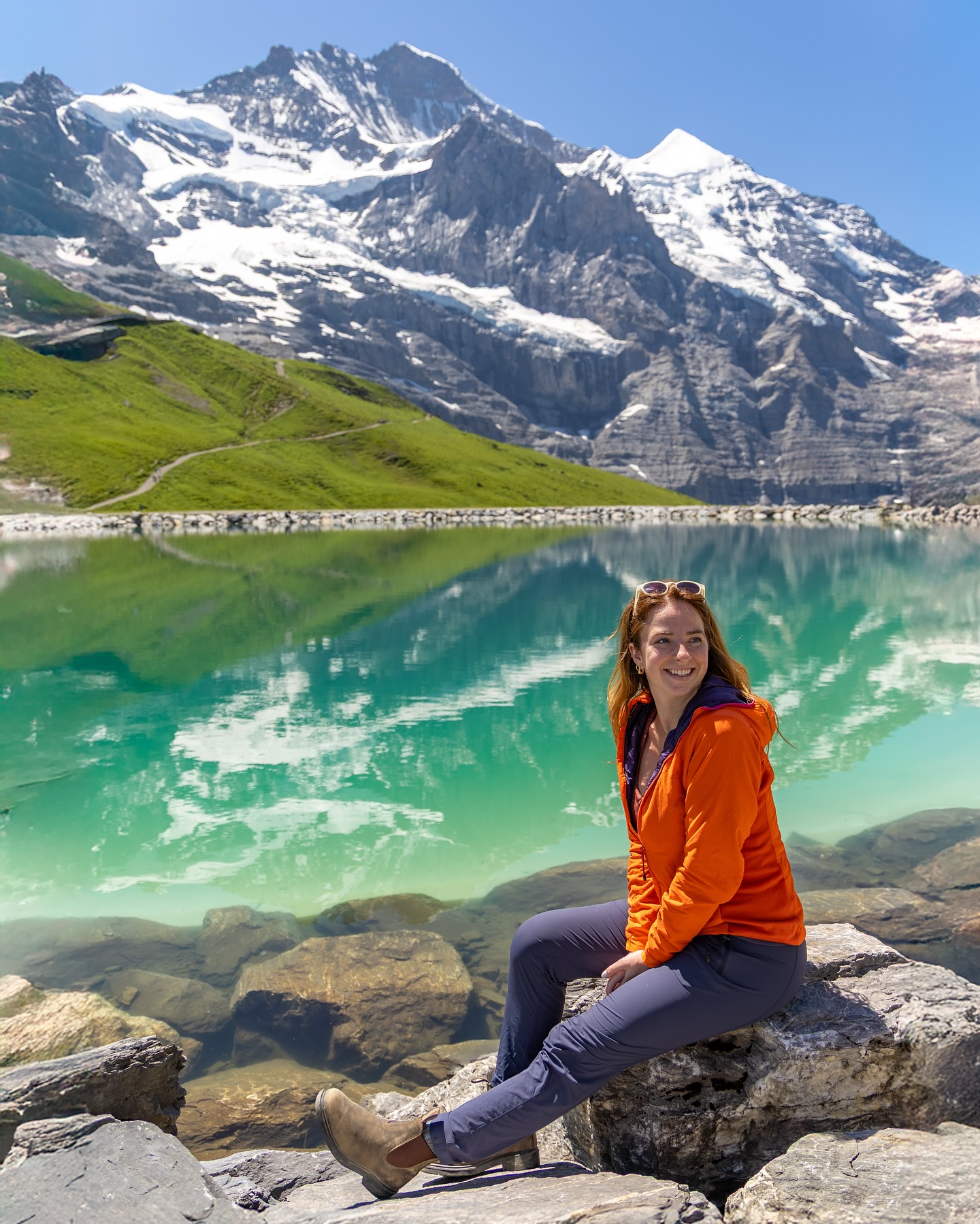 we’ve spent the last several weeks in Switzerland and, in many ways, I couldn’t have chosen a better destination for post-knee-surgery recovery— where else in the world can you get views like THIS with 1hr of easy hiking?!

I’m not sure I’ll ever truly prefer the accessibility of the Alps to true backcountry… but there’s no denying that I couldn’t be outside any other way right now and it’s given me a whole new appreciation for the hundreds of gondolas, funiculars, and trains that connect non-hikers or mobility-impaired enthusiasts like myself to otherwise unreachable heights!

I’m enormously grateful for the opportunity to rehab my knee under legendary peaks rather than fluorescent indoor lights, so THANK YOU Switzerland 😍