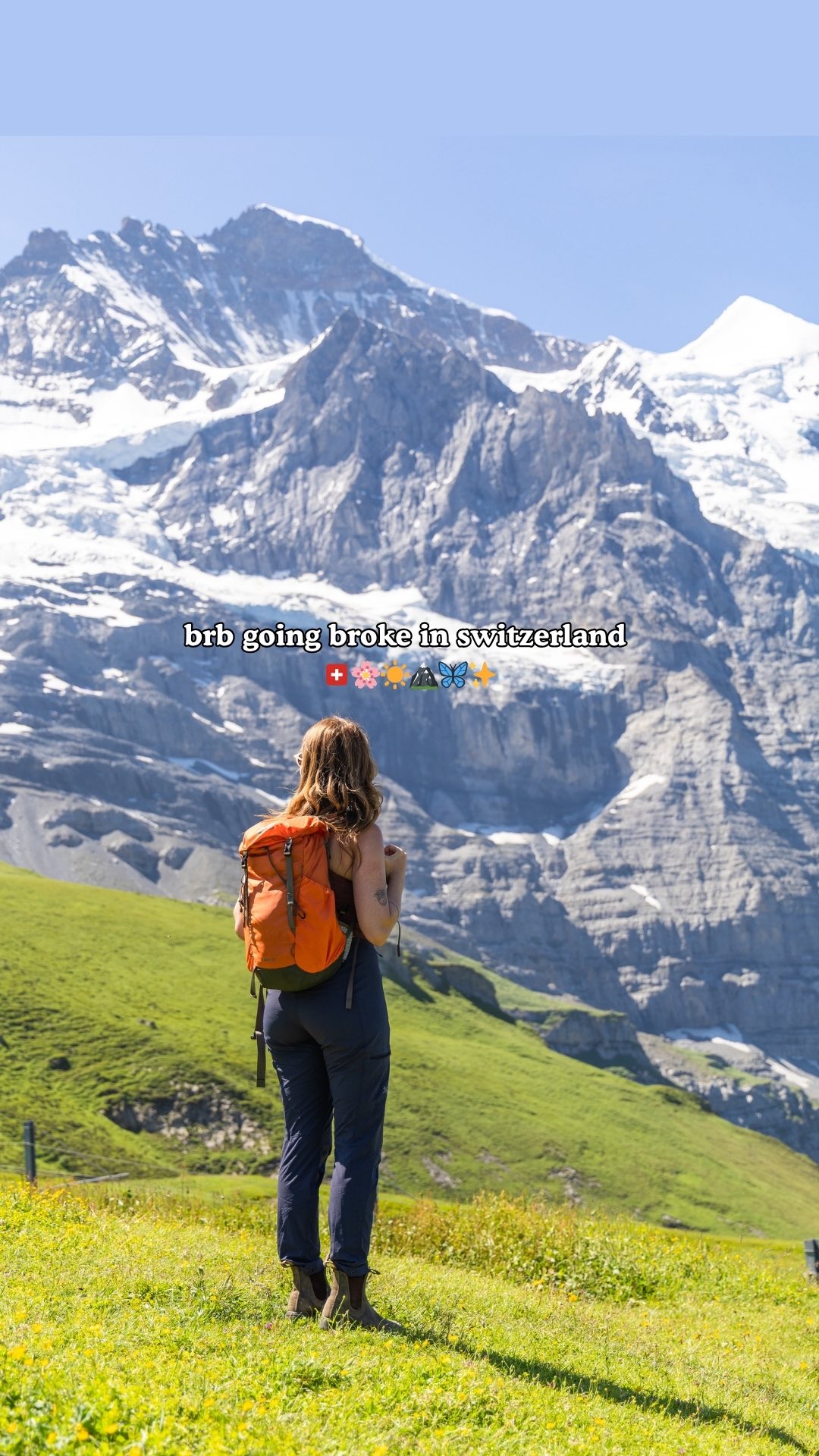 it’s another “if it wasn’t so stupid beautiful, I’d never set foot in this country again because it’s bleeding me dry” kinda summer 🇨🇭🌸☀️🏔️🦋✨

(hands up if you feel personally victimised by Swiss prices but you can’t stay away because MOUNTAINS 😭😭)