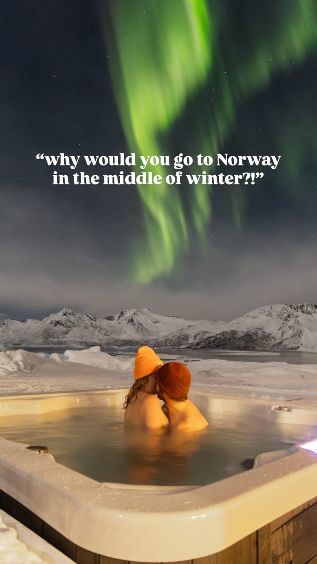 Norway in winter, are you insane?!!

The conditions can be brutal, temps are well below freezing, the daylight is short (for nearly 2 months, the sun doesn’t rise at all)…. but when the weather clears and the light hits JUST RIGHT, you get pastel sunsets in the middle of the day + bright auroras at 4pm + some of the most dramatic, mind-blowing scenery you can possibly imagine.

If you’re willing to be patient (and wear a lot of layers), winter might just be THE most magical time to be in Norway ❄️✨

#norway #tromsø #lofoten #northernlights #aurora