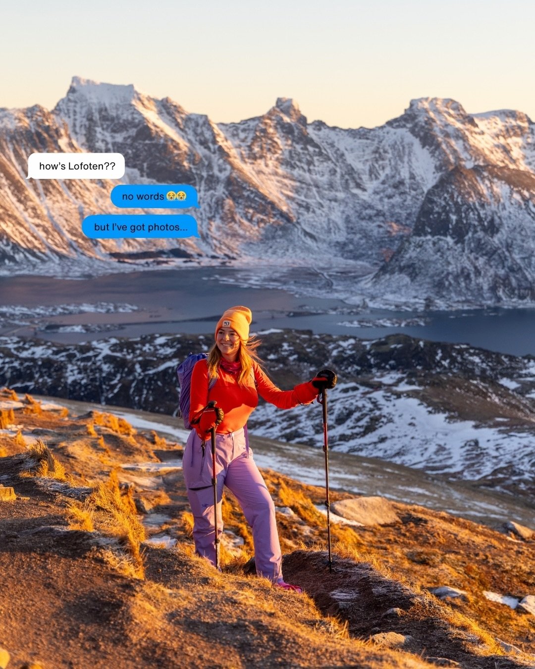 *me frantically sending Lofoten photos to every group chat I’m part of*

We spent the last 3 weeks exploring this dramatic archipelago off the northwestern coast of Norway, high above the Arctic Circle & almost never considered a winter destination.

Yet we turned to each other no less than 10 times a day to announce that THIS IS ONE OF THE BEST TRIPS WE’VE EVER TAKEN.

We hiked to empty summits without seeing another person, snapped photos on windy ridges, watched the aurora on 20 different nights, ate soup in the hot tub at 5am while it snowed around us, baked cardamom buns with our favourite friends, ran out of the sauna in towels to witness the strongest solar storm in 20 years, and had a lifetime worth of wow-moments in the span of just 22 days.

It was the kind of trip where everything just feels ✨special✨, like you already know you’re going to remember it forever.

——
#lofoten #norway #aurora #northernlights #arcticcircle