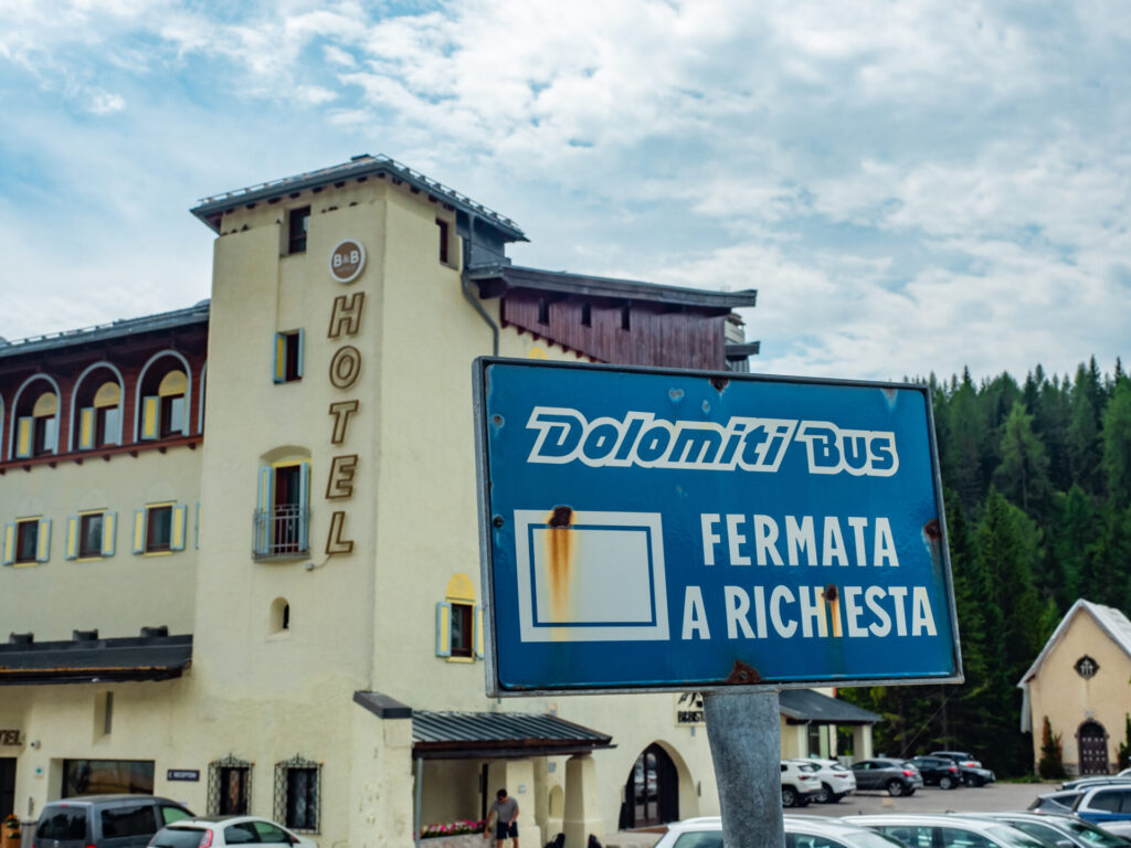 Dolomiti bus stop