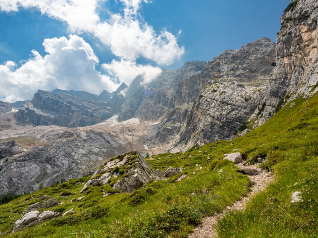 Trail to Forcella del Ghiacciaio