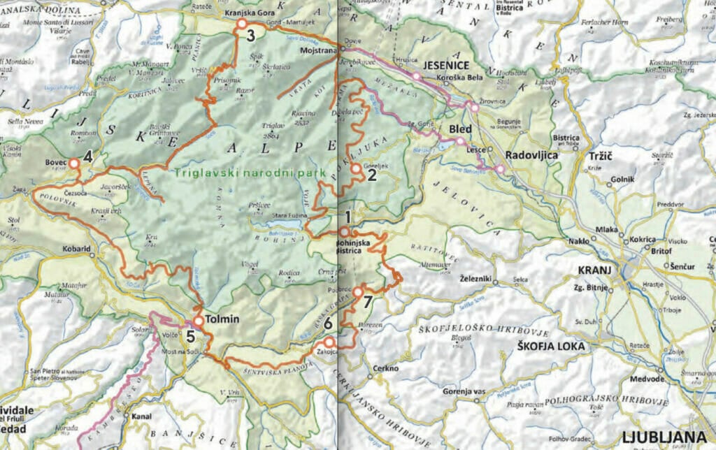 Juliana Bike Trail map