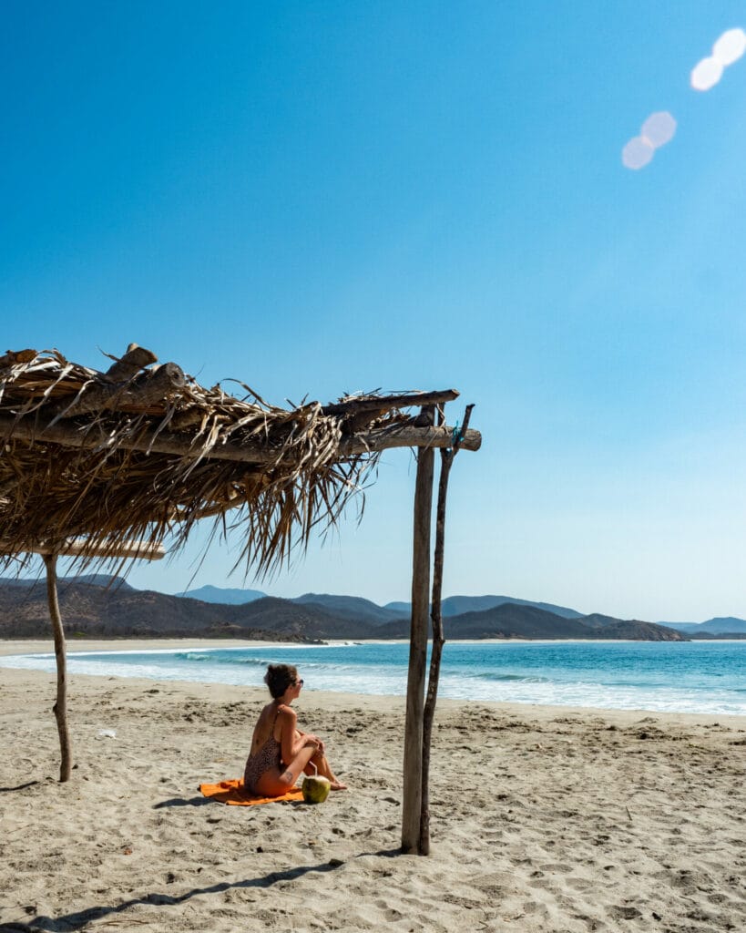 vanlife at Playa San Diego, Oaxaca