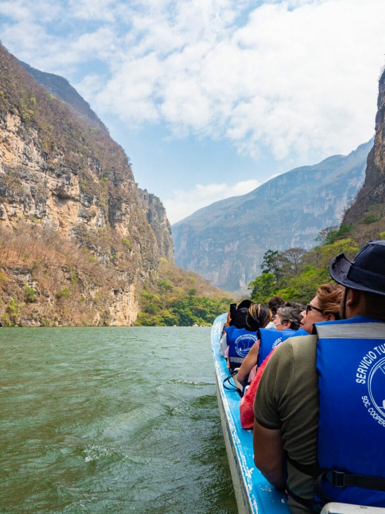 boat tour in Sumidero Canyon, Chiapas
