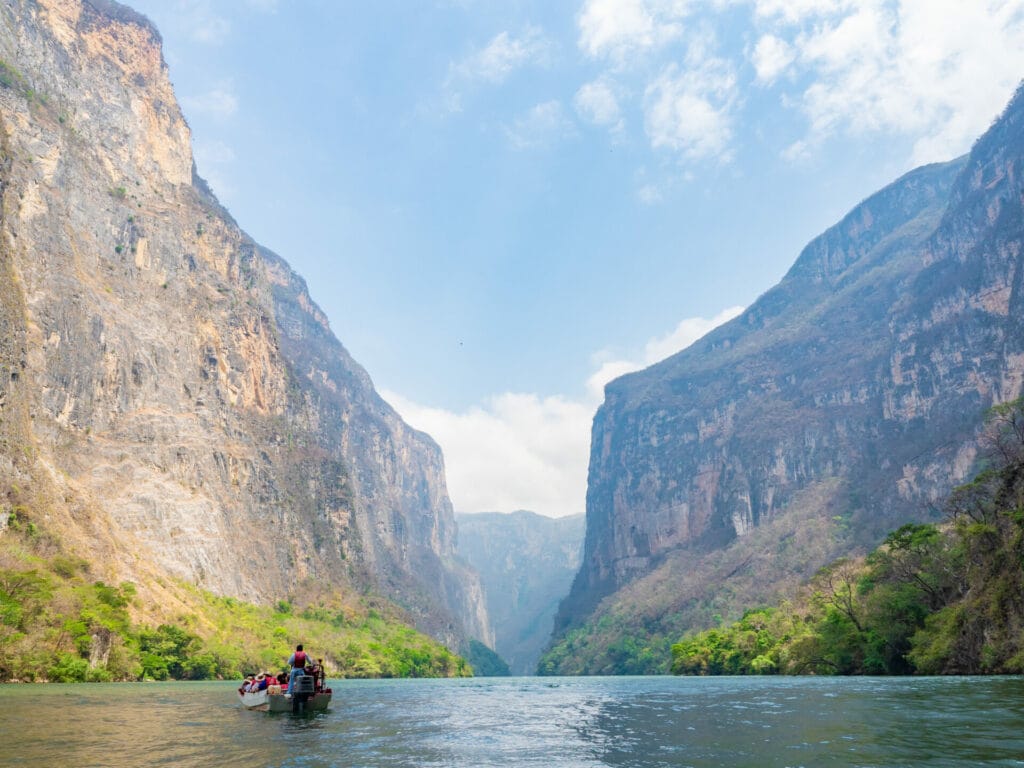 boat tour in Sumidero Canyon, Chiapas
