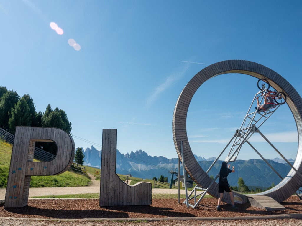 The AV2 trailhead is at the top of Plose Gondola