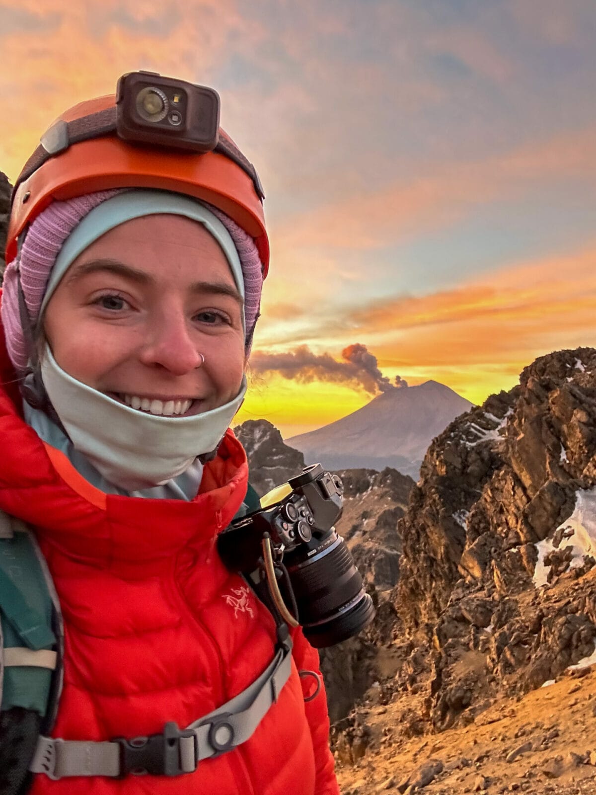 Climbing Iztaccíhuatl at sunrise