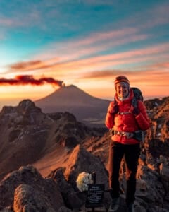 Climbing Iztaccíhuatl volcano