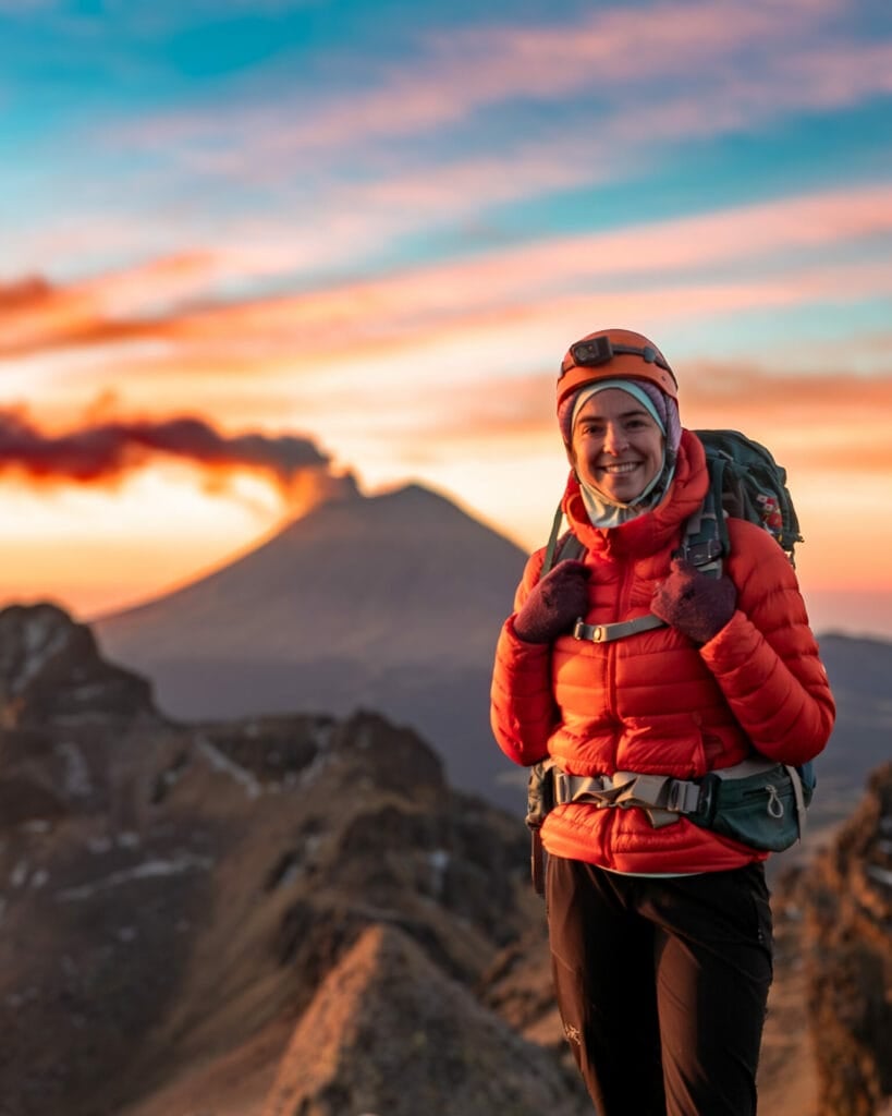 Climbing Iztaccíhuatl volcano