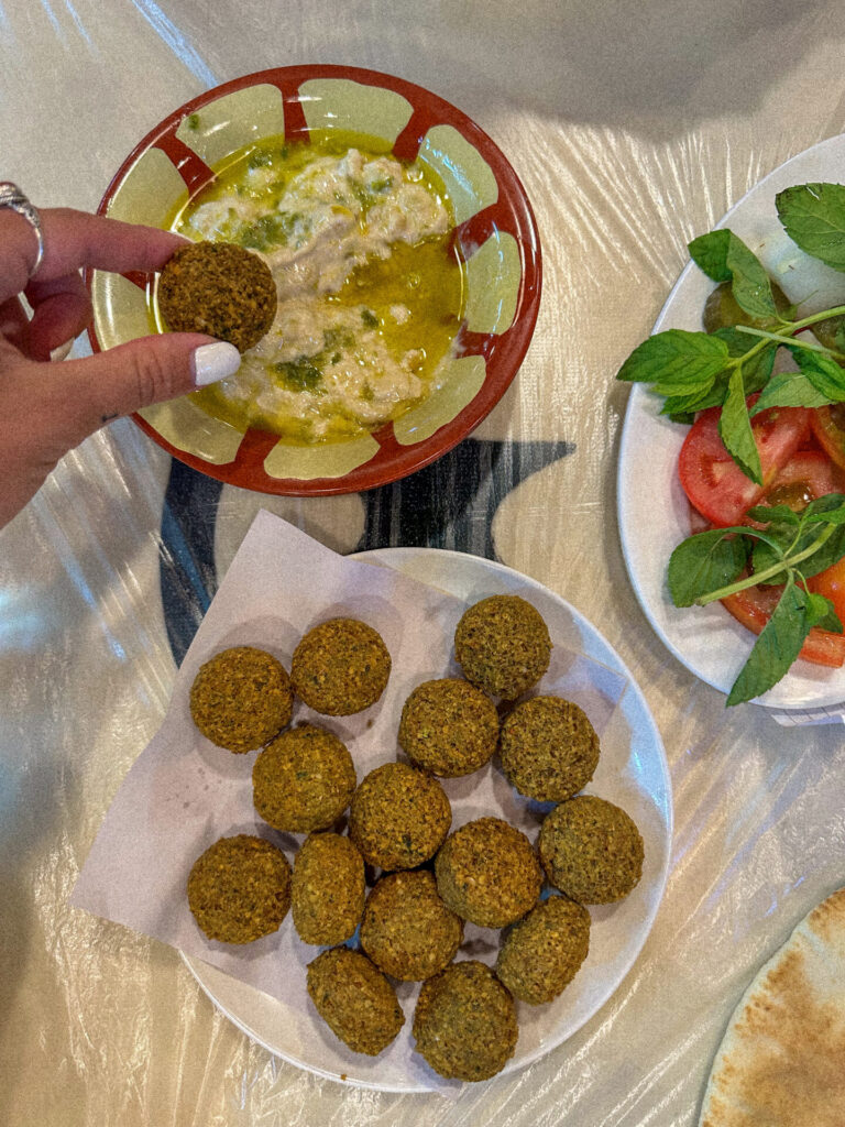 Falafel at Hashem's in Amman