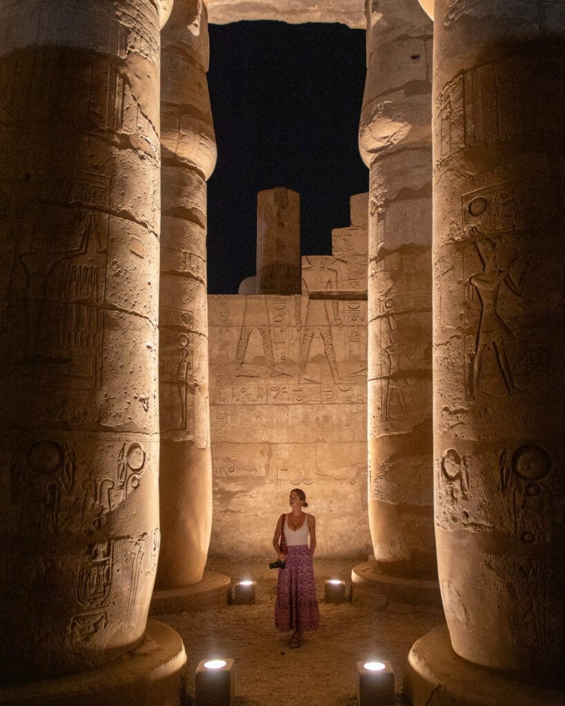 Amenhotep III Court in Luxor Temple