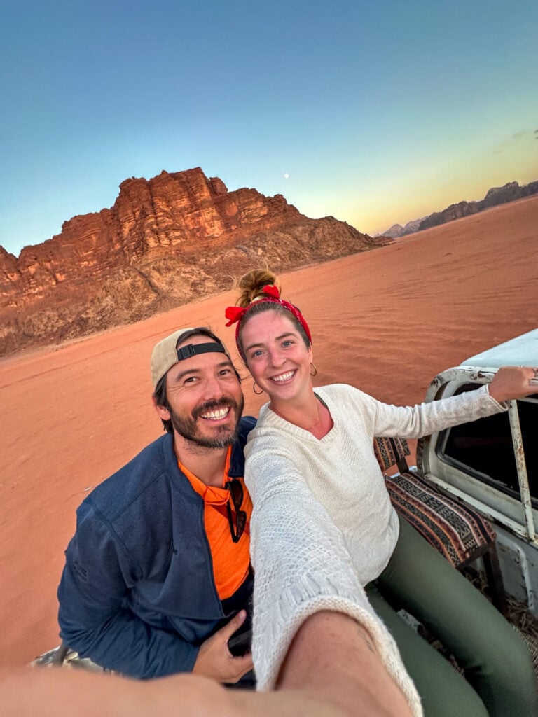 4WD transfer to Wadi Rum desert camp