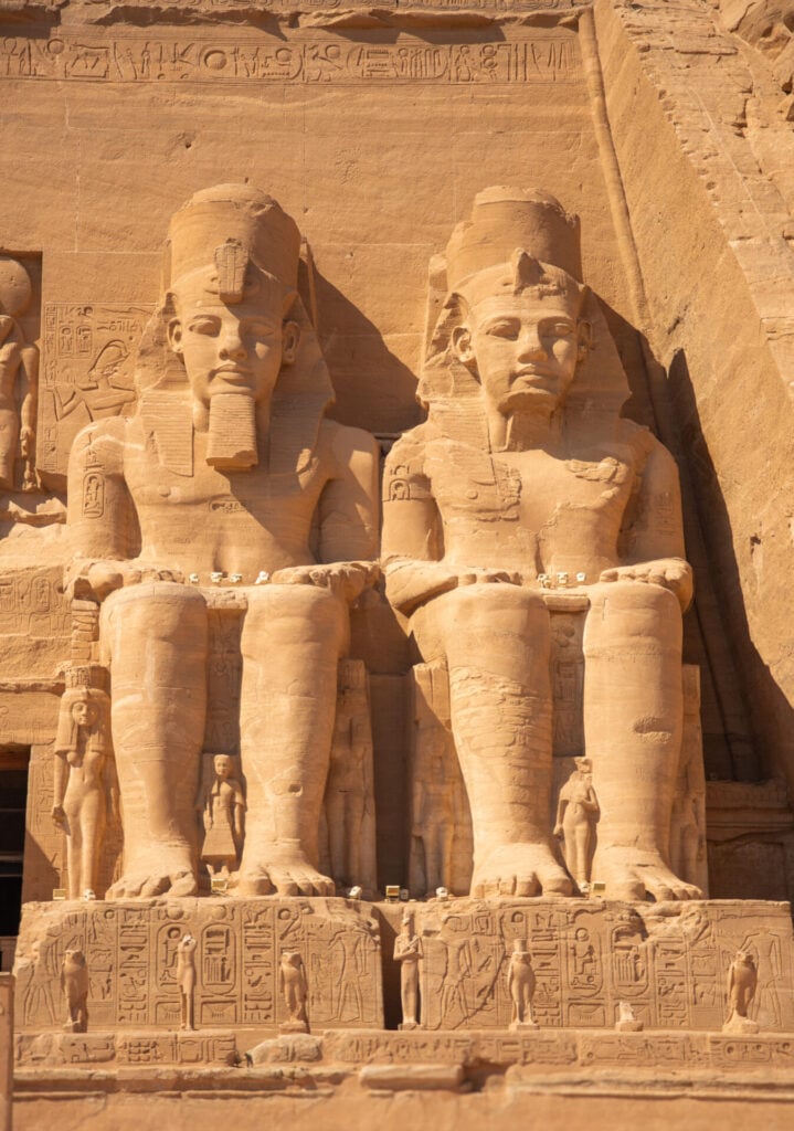 statues of Ramesses II at Abu Simbel