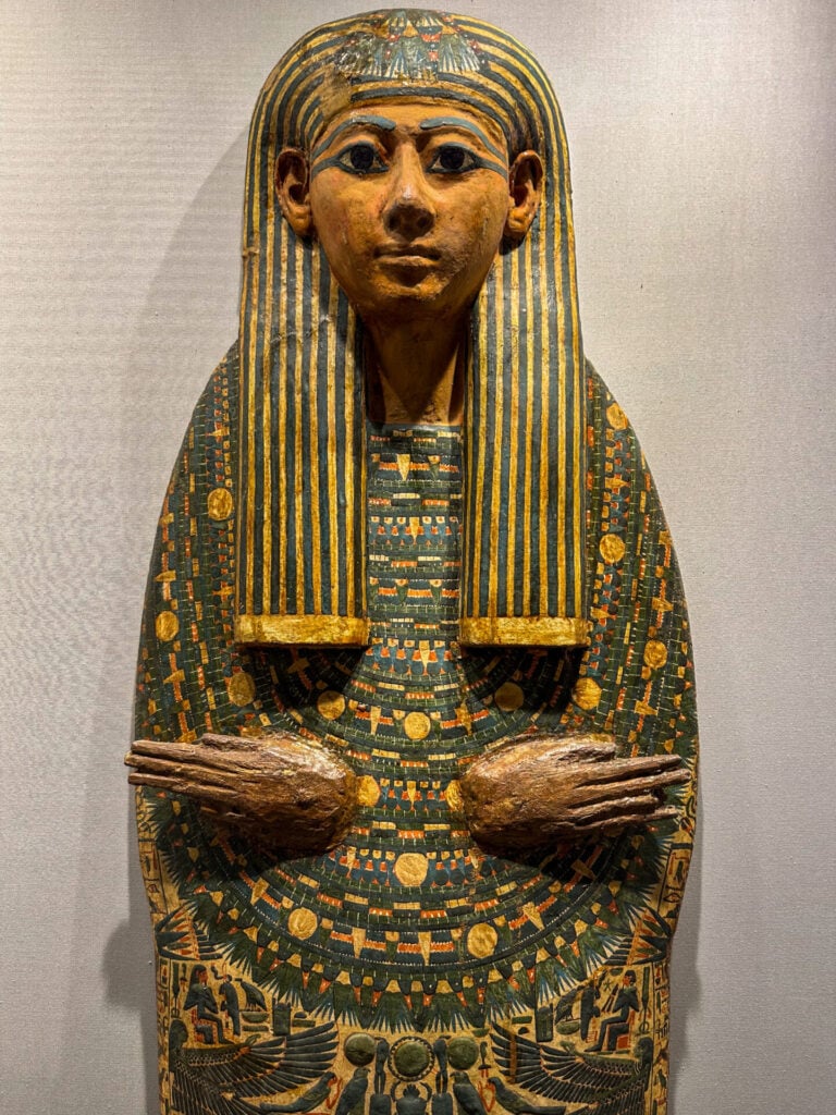 Wooden sarcophagus