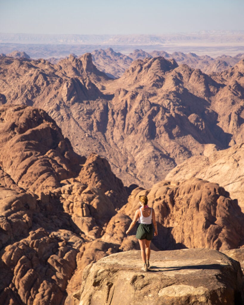 Views from the summit of Mt Sinai