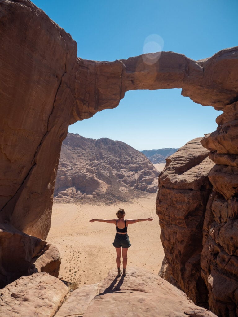 Burdah Bridge hike in Wadi Rum
