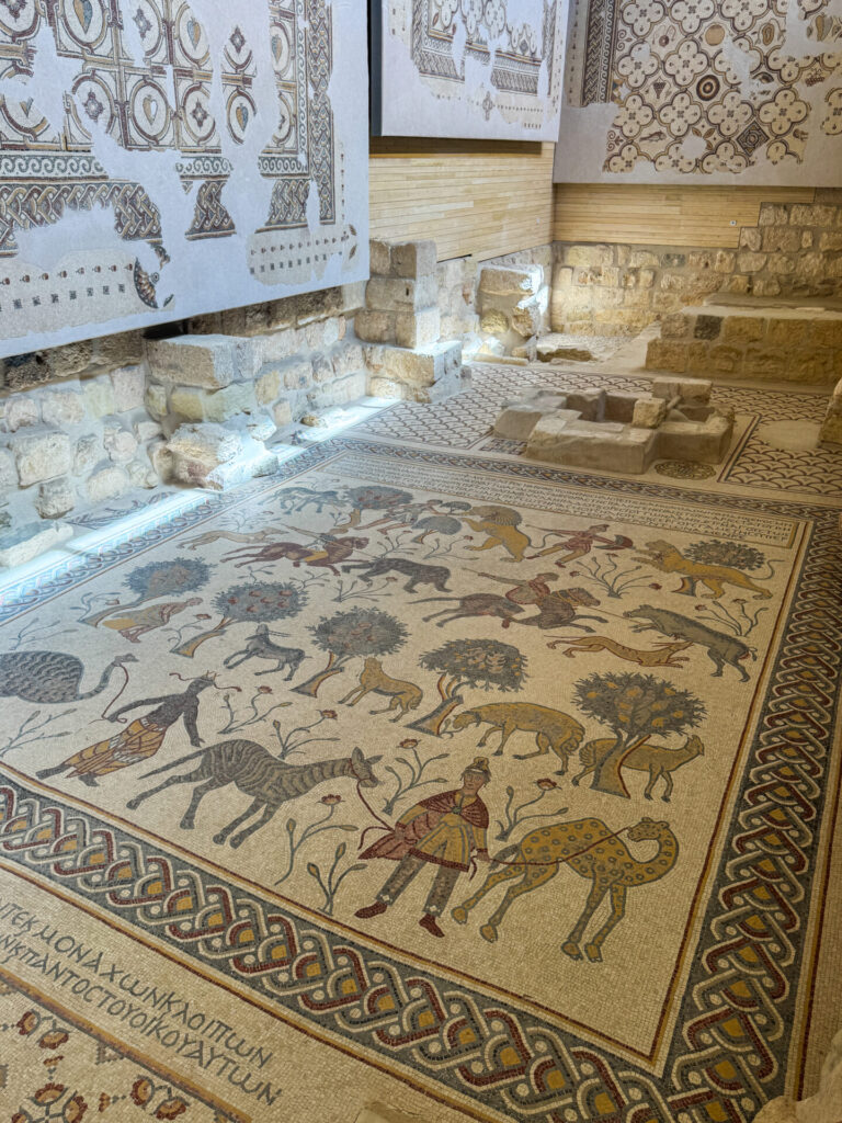 Mosaics in the church at Mt Nebo