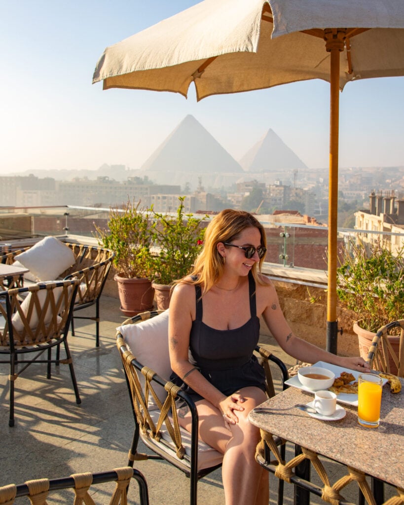 Rooftop hotel in Giza