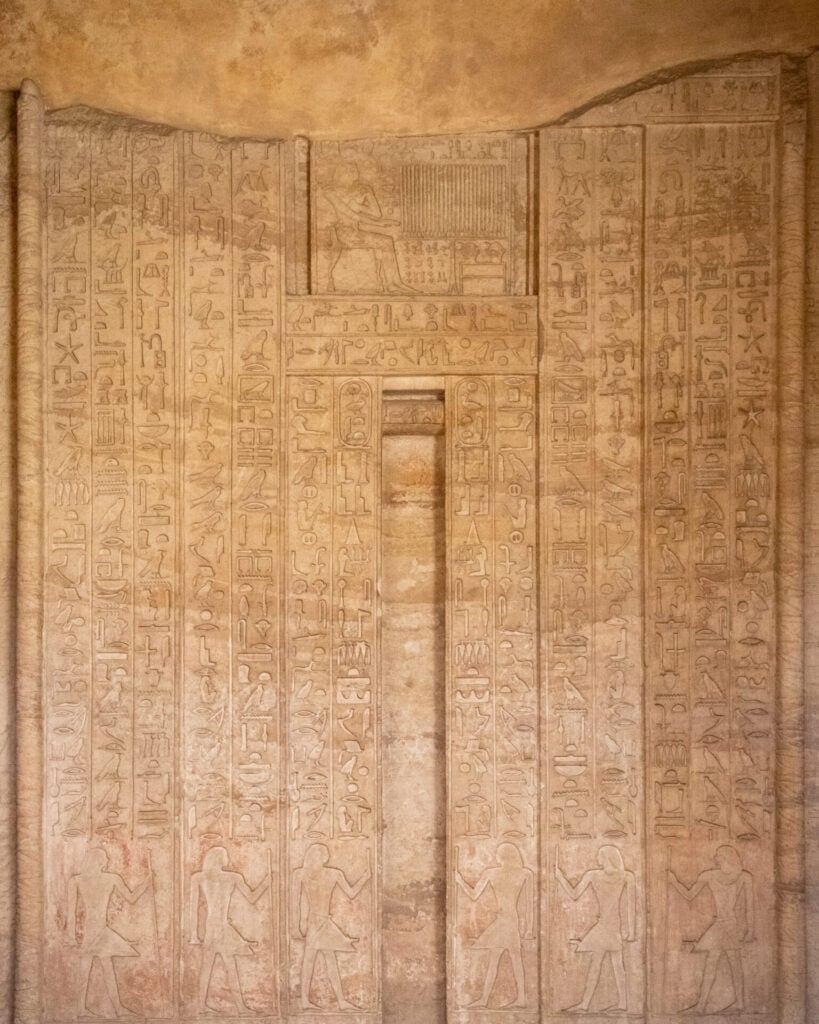 Hieroglyphics in the Tomb of Mereruka at Saqqara