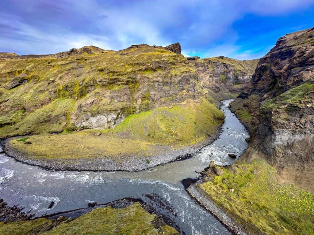 Markarfljótsgljúfur canyon on the Laugavegur Trail