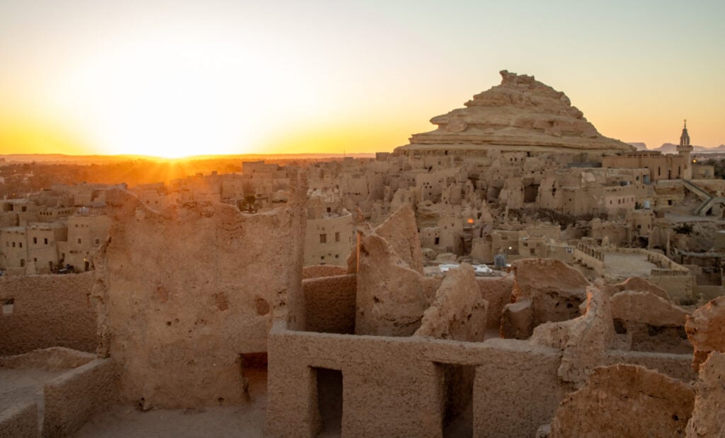 Sunset at Shali Fortress