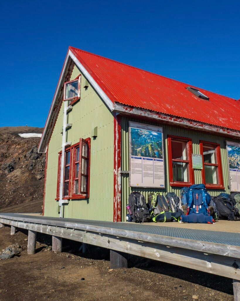 Álftavatn hut on the Laugavegur Trail
