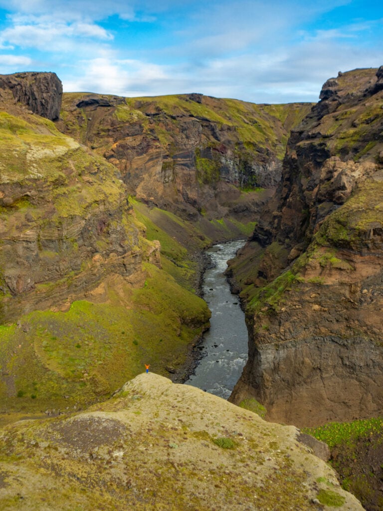 Markarfljótsgljúfur canyon on the Laugavegur Trail