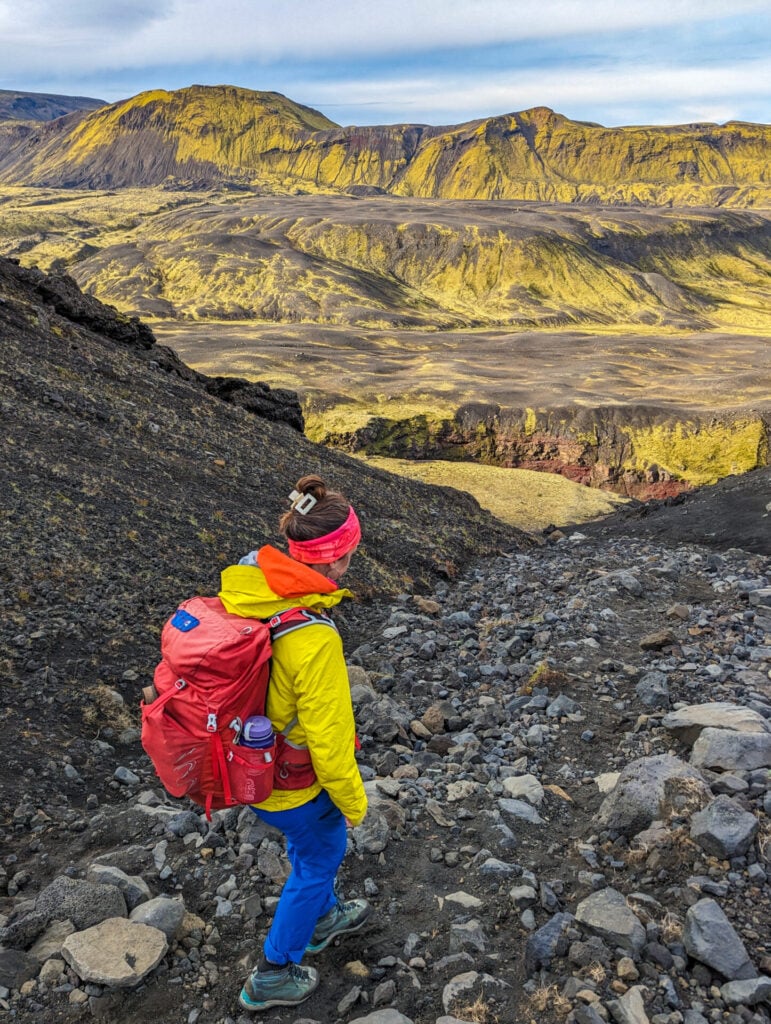 Markarfljótsgljúfur canyon on the Laugavegur Trail