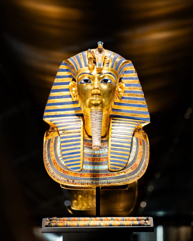 Tutankhamen's gold funerary mask