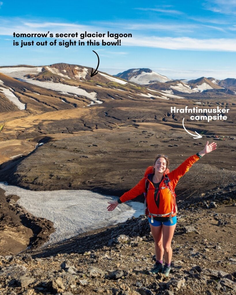 Hrafntinnusker campsite on the Laugavegur Trail