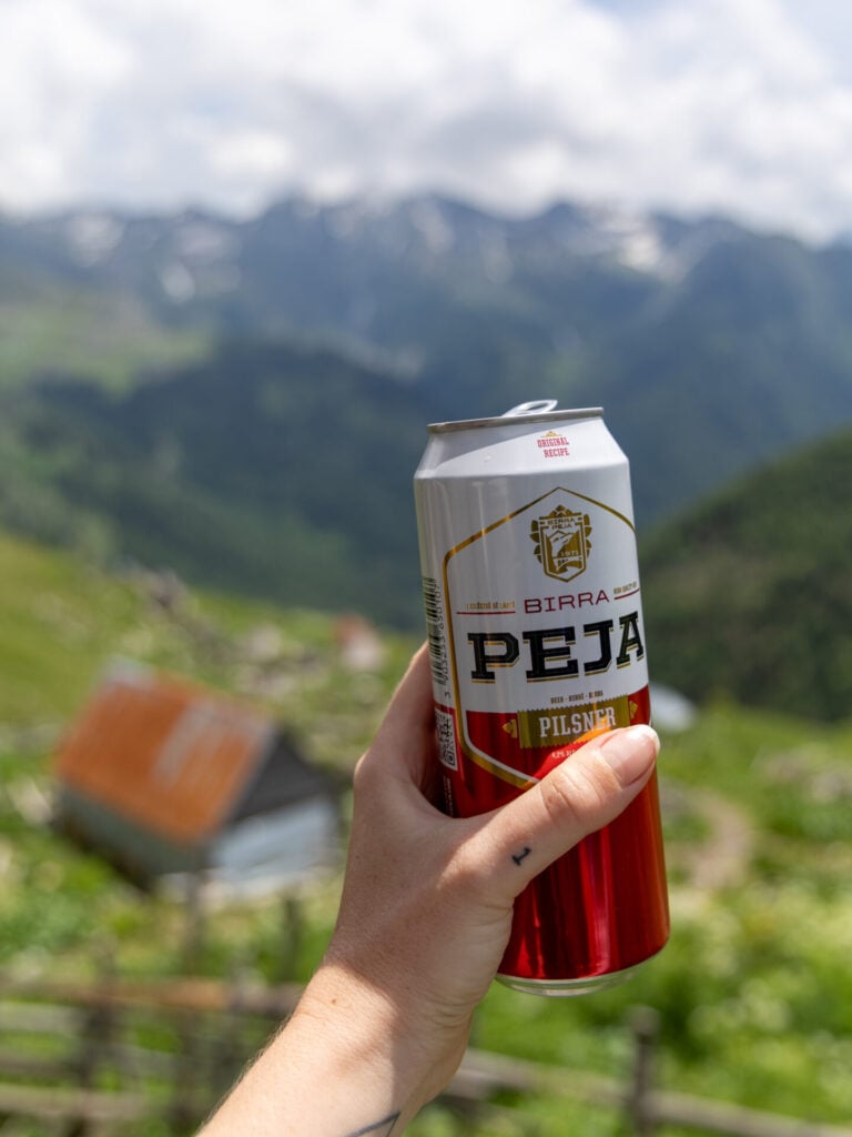 Cold beer at Guesthouse Balçina Sali Osmani
