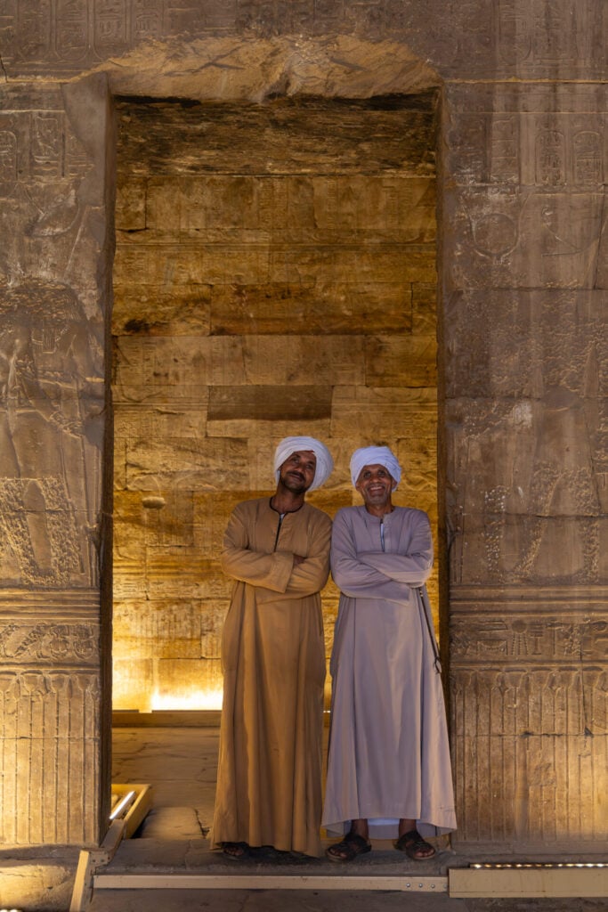 Locals at Edfu Temple