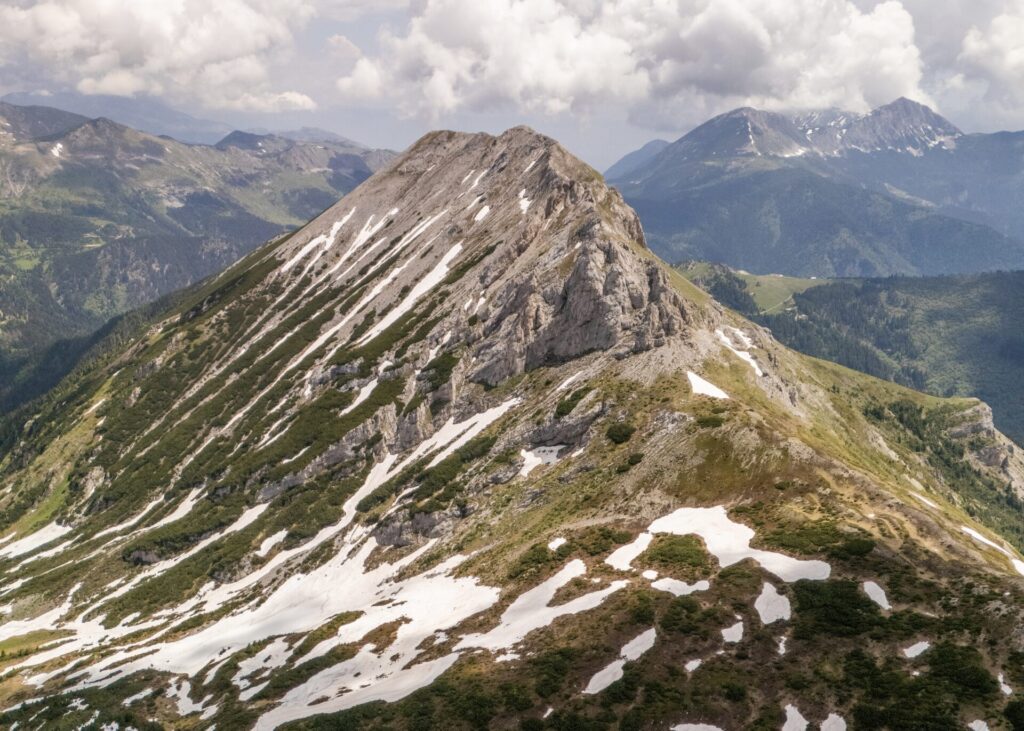 Maja e Rupës above Roshkodol Pass