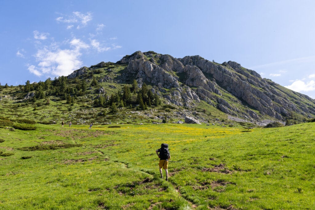 Hiking out of Milishevc on Peaks of the Balkans