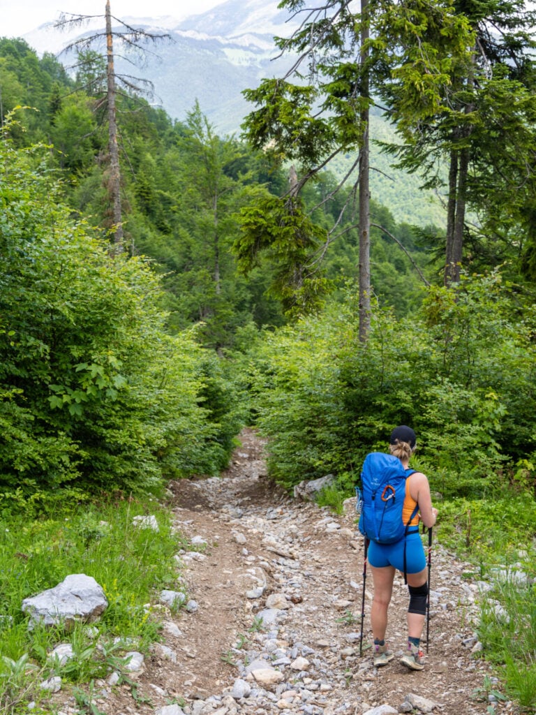 Descent from Milishevc to Rugova Canyon